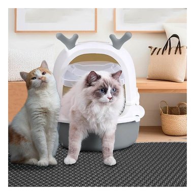 PACK2 SANITARIO ABIERTO PARA GATO RENO 2 EN 1 CON PALA HOGAR - 3