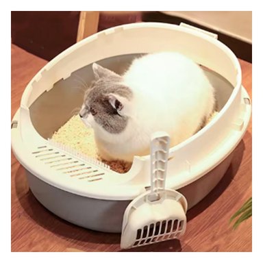 PACK2 SANITARIO ABIERTO PARA GATO RENO 2 EN 1 CON PALA HOGAR - 5
