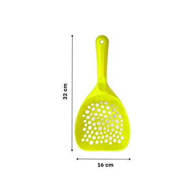 RECOGEDOR FUNCIONAL 32X16CM PARA ARENA SANITARIA AMARILLO Y+PAPEL REGALO - 4