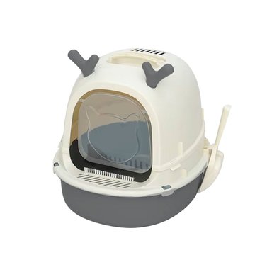 ARENERO ABIERTO RENO 2 EN 1 CON PALA PARA GATO HOGAR Y+PAPEL REGALO - 1