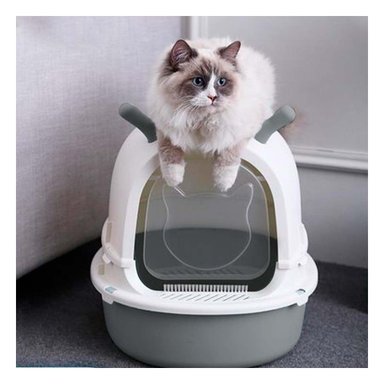 ARENERO ABIERTO RENO 2 EN 1 CON PALA PARA GATO HOGAR Y+PAPEL REGALO - 2