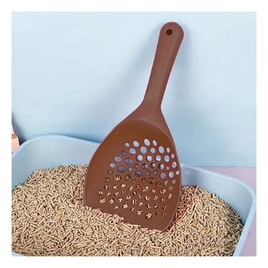 HERRAMIENTA CERNIDORA PARA ARENA DE GATO 32X16CM CON DISENO PRACTICO Y+LIGAS REGALO - 1