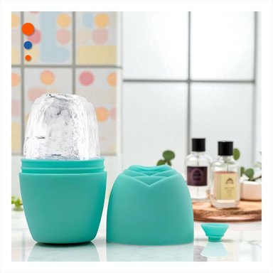 PACK2 CAJON PARA RODILLO FACIAL VERDE AGUA RESISTENTE Y COMPACTO PARA MANTENER FRIO - 2