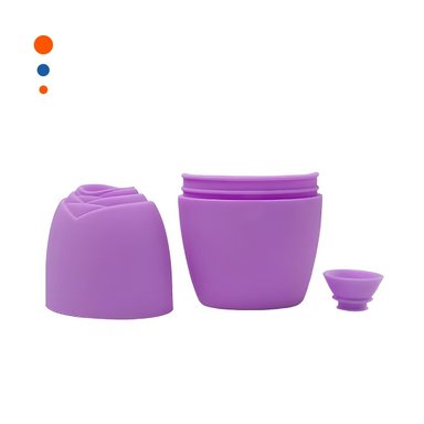 PACK12 PORTA RODILLO FACIAL LILA PEQUENO Y MODERNO PARA GUARDAR ACCESORIOS Y+REGALO STICKER - 2