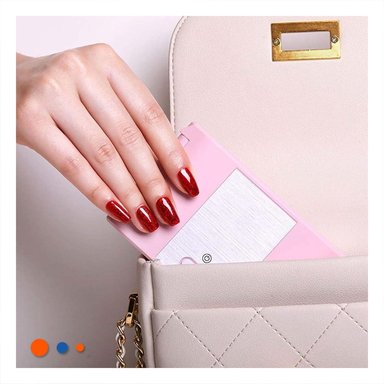 PACK4 PORTA UÑAS PORTATIL ROSADO ELEGANTE Y COMPACTA PARA SECADO RAPIDO - 2