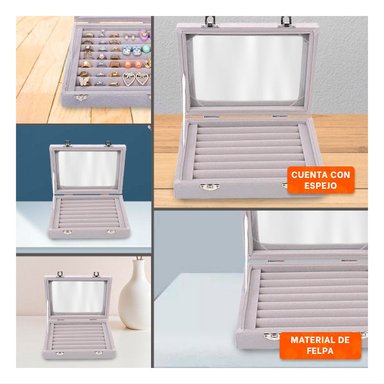 CAJA FUNCIONAL DE 7 RANURAS PARA ANILLOS PLOMO CON SEPARADORES AJUSTABLES Y+POST IT - 1