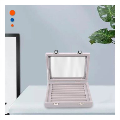 CAJA FUNCIONAL DE 7 RANURAS PARA ANILLOS PLOMO CON SEPARADORES AJUSTABLES Y+POST IT - 3