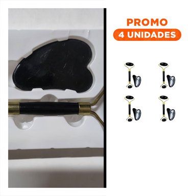 PACK4 TRATAMIENTO FACIAL SET DE 2 NEGRO DE PLASTICO QUE RELAJA MUSCULOS Y+REGALO STICKER - 1