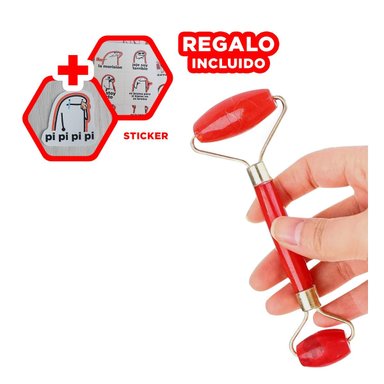 DISPOSITIVO LIGERO DE PLASTICO ROJO PARA CUIDADO INTENSIVO DE PIEL Y+REGALO STICKER - 1