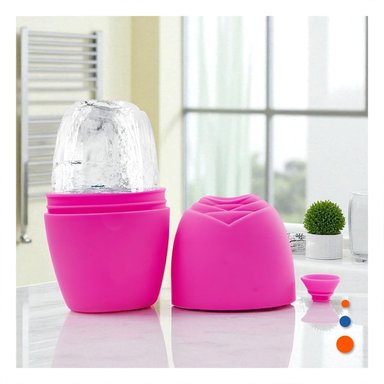 CONTENEDOR PARA RODILLO FACIAL DE HIELO FUCSIA COMPACTO Y MODERNO PARA MASAJES Y+LIGAS REGALO - 1
