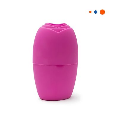 CONTENEDOR PARA RODILLO FACIAL DE HIELO FUCSIA RESISTENTE Y ELEGANTE Y+REGALO STICKER - 3
