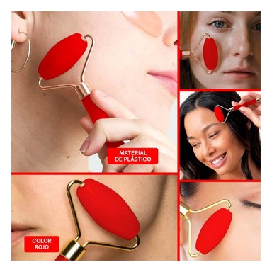 DISPOSITIVO FACIAL DE PLASTICO ROJO FACIL DE USAR Y COMODO PARA PIEL Y+LIGAS REGALO - 5