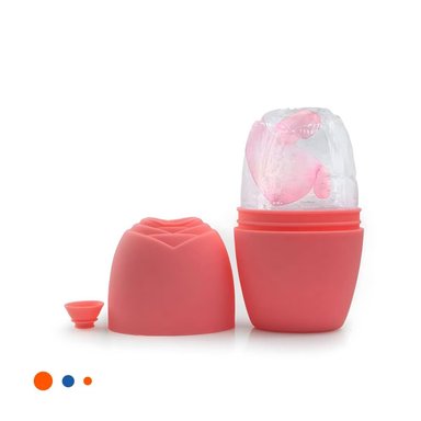 PACK6 PORTA RODILLO FACIAL CORAL ELEGANTE Y COMPACTO PARA MASAJES DIARIOS Y+REGALO STICKER - 2