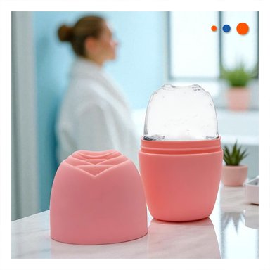 PACK6 PORTA RODILLO FACIAL CORAL ELEGANTE Y COMPACTO PARA MASAJES DIARIOS Y+REGALO STICKER - 5