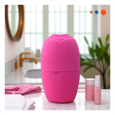 PACK12 PORTA RODILLO FACIAL FUCSIA PRACTICO Y ELEGANTE PARA USO DIARIO Y+PAPEL REGALO - 3