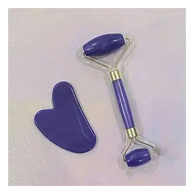 PACK4 TRATAMIENTO FACIAL SET DE 2 MORADO DE PLASTICO QUE RELAJA MUSCULOS Y+REGALO STICKER - 3