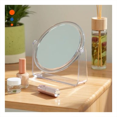 PACK4 SUPERFICIE REFLECTANTE OVALADA TRANSPARENTE 17,5X13,5CM HOGAR MODERNO - 2