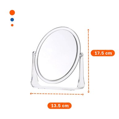 PACK4 SUPERFICIE REFLECTANTE OVALADA TRANSPARENTE 17,5X13,5CM HOGAR MODERNO - 4