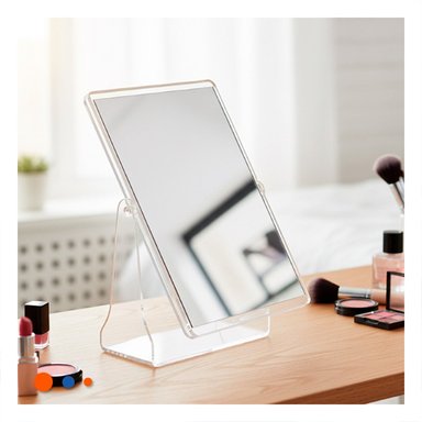 ESPEJO RECTANGULAR DOBLE DECORATIVO 18X15CM TRANSPARENTE PARA HOGAR Y+LIGAS REGALO - 2