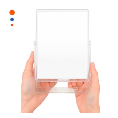 ESPEJO RECTANGULAR DOBLE DECORATIVO 18X15CM TRANSPARENTE PARA HOGAR Y+LIGAS REGALO - 3