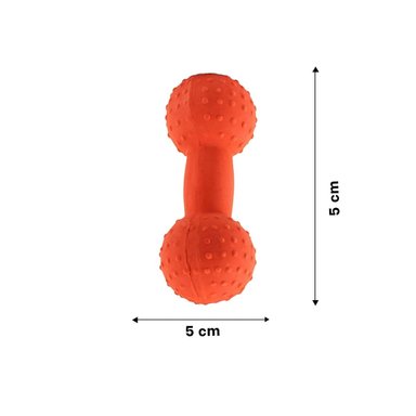 ELEMENTO MANCUERNA DE PUAS NARANJA PARA MASCOTA CON RELIEVE FIRME Y+PAPEL REGALO - 4