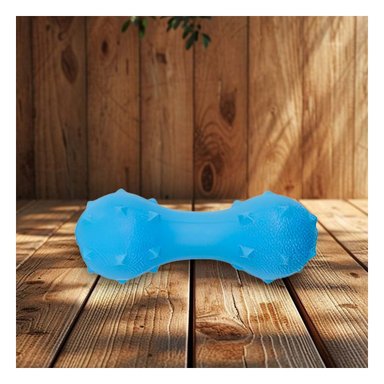 PACK12 ELEMENTO INTERACTIVO PARA PERRO CELESTE CON SUPERFICIE TEXTURIZADA Y+PAPEL REGALO - 3