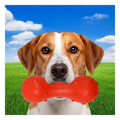 PACK4 ELEMENTO TEXTURIZADO PARA MASCOTA ROJO RESISTENTE AL JUEGO DIARIO - 3
