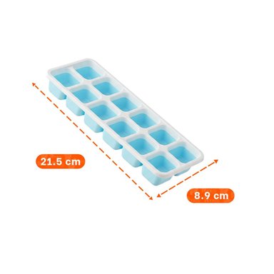 PACK12 DISPENSADOR PRACTICO DE HIELO UNIFORME CELESTE - 4