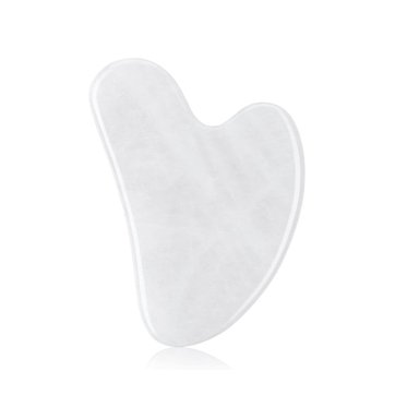 VERSION GUA SHA DE CUARZO PARA ROSTRO BLANCO Y+PAPEL REGALO - 1