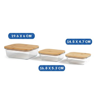 DEPOSITOS MULTIUSO PARA ORDENAR REFRIGERADORA 370ML 640ML 1040ML TRANSPARENTE Y+LIGAS REGALO - 4