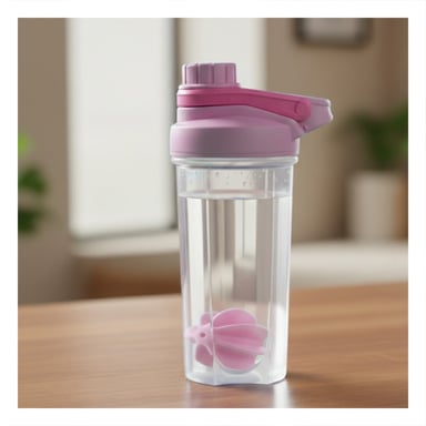 PACK6 ENVASE TOMATODO SHAKER 500ML ROSADO PARA LICUADOS Y BEBIDAS FITNESS - 3