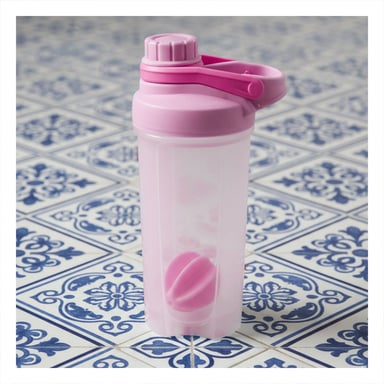 PACK6 ENVASE TOMATODO SHAKER 500ML ROSADO PARA LICUADOS Y BEBIDAS FITNESS - 5