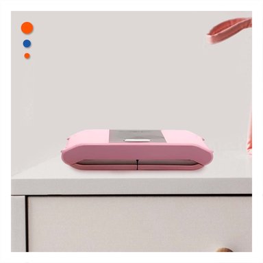 SOPORTE PARA UÑAS PORTATIL ROSADO RESISTENTE Y ELEGANTE PARA USO DIARIO Y+REGALO STICKER - 2