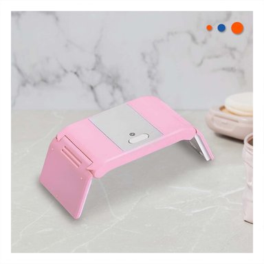 PACK2 EXPOSITOR PARA UÑAS PORTATIL ROSADO MODERNA Y PEQUENA PARA SECADO Y+PAPEL REGALO - 5