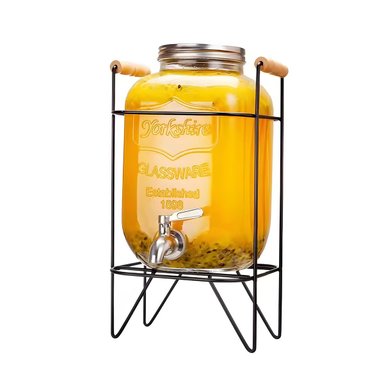 MODULO PARA BEBIDA 4L CON BASE METALICA NEGRO TRANSPARENTE Y+LIGAS REGALO - 3
