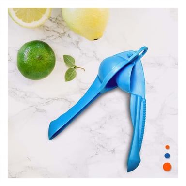 PACK12 TRITURADOR CASERO DE LIMON PLASTICO CELESTE PARA JUGOS Y REFRESCOS Y+PAPEL REGALO - 5