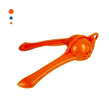 MOLINO DE COCINA PLASTICO NARANJA PARA PREPARAR JUGOS CASEROS FACIL Y+PAPEL REGALO - 1