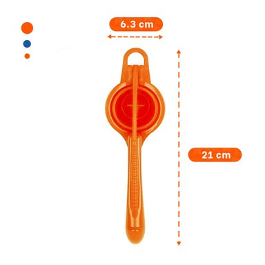 EXTRACTOR COMPACTO PLASTICO NARANJA PARA JUGOS NATURALES FACIL Y+POST IT - 4