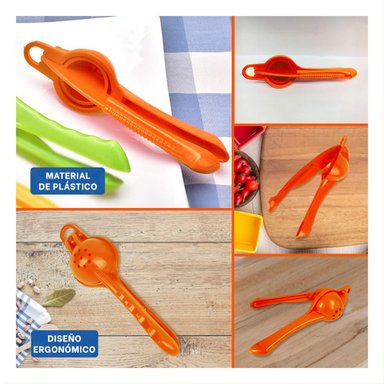 EXTRACTOR COMPACTO PLASTICO NARANJA PARA JUGOS NATURALES FACIL Y+POST IT - 5