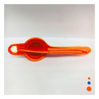 PACK4 EXTRACTOR LIGERO PLASTICO NARANJA FACIL DE USAR Y GUARDAR EN COCINA Y+PAPEL REGALO - 5