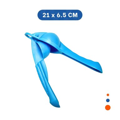 PACK4 JUGUERA COMODA DE LIMON PLASTICO CELESTE PARA USO FACIL Y RAPIDO - 4