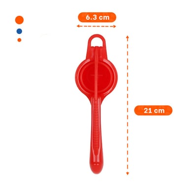 PACK2 EXPRIMIDOR COCINA ROJO FACIL DE USAR PARA BEBIDAS NATURALES Y+PAPEL REGALO - 4
