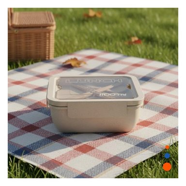 ENVASE CUADRADO CON CUBIERTOS 1100ML ROSADO PARA LUNCH Y GUARDAR COMIDA Y+LIGAS REGALO - 1