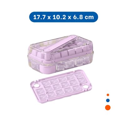 PACK6 RECIPIENTE DE CUBOS DE HIELO VERDE CLIC LINEA PARA COCTELES Y JUGOS Y+REGALO STICKER - 4