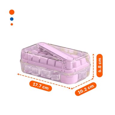 CONTENEDOR DE CUBOS DE HIELO VERDE CLIC LINEA RESISTENTE Y LIGERA Y+REGALO STICKER - 4