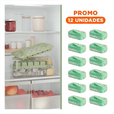 PACK12 FORMA DE CUBOS DE HIELO VERDE CLIC LINEA DURADERA Y LIGERA DIARIO Y+REGALO STICKER - 1