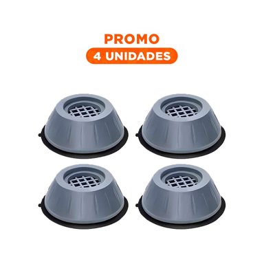 PACK4 PROTECTOR DOMESTICO ANTIVIBRATORIO Y ANTIDESLIZANTE EN SET DE CUATRO Y+REGALO STICKER - 1