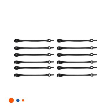 SUJETA CABLE DE SILICONA PRACTICO PARA ORDENAR ESPACIO DE ESCRITORIO NEGRO Y+LIGAS REGALO - 3