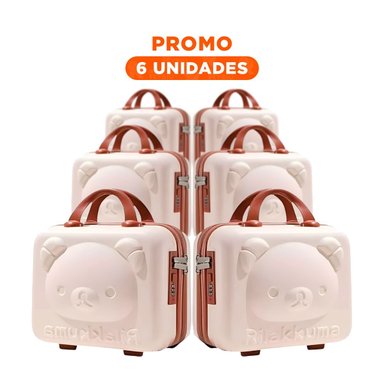 PACK6 PETACA COMPACTO DE OSO EN COLOR BEIGE CON USO MULTIUSOS - 1