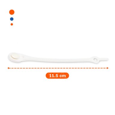 SUJETA CABLE DE SILICONA MULTIUSO PARA AJUSTE SEGURO DE CABLE BLANCO Y+POST IT - 4